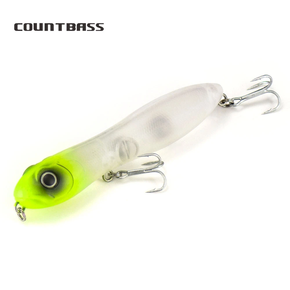 1pc Countbass Topwater Hard Baits 100mm 15.6g, Angler's Lure Saltwater Walk the Dog for Fishing Popper Plug