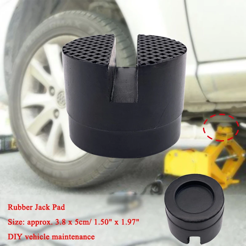 Floor Slotted Car Rubber Jack Pad Frame Protector Adapter Jacking Disk Pad Tool for Pinch Weld Side Lifting Disk new