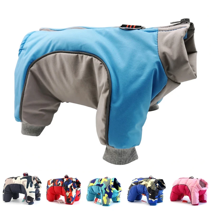 2021 Winter Pet Dog Clothes Super Warm Jacket Thicker Cotton Coat Waterproof Small Dogs Pets Clothing For French Bulldog Puppy