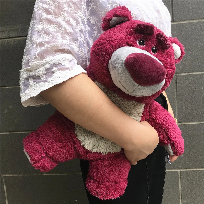 1pcs 30cm=11.8inch TOY STORY Original Lotso Strawberry Bear Stuffed Bear Super Soft Toys for Kids with Strawberry smell