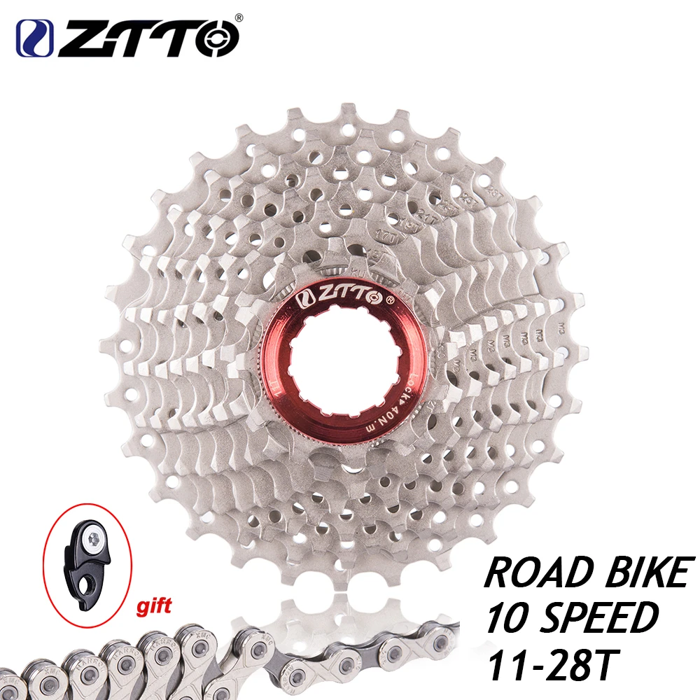 ZTTO Road Bike Bicycle Parts 10s 20S 20 Speed Freewheel Cassette Sprocket 10s 11-28T Compatible for Parts 5600 5700 105 k7 rival