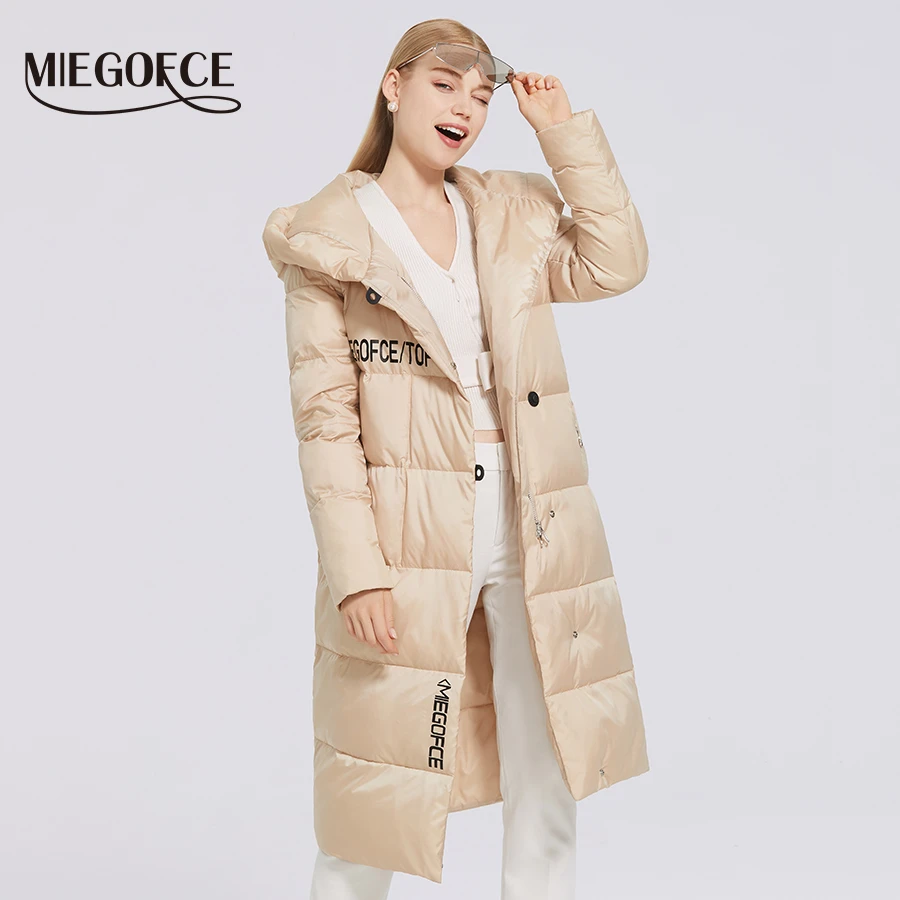 MIEGOFCE 2021 New Winter Women's Cotton Jacket Long Coat Thick New Clothes Parka Women Coat Jacket For Winter Women Cotton