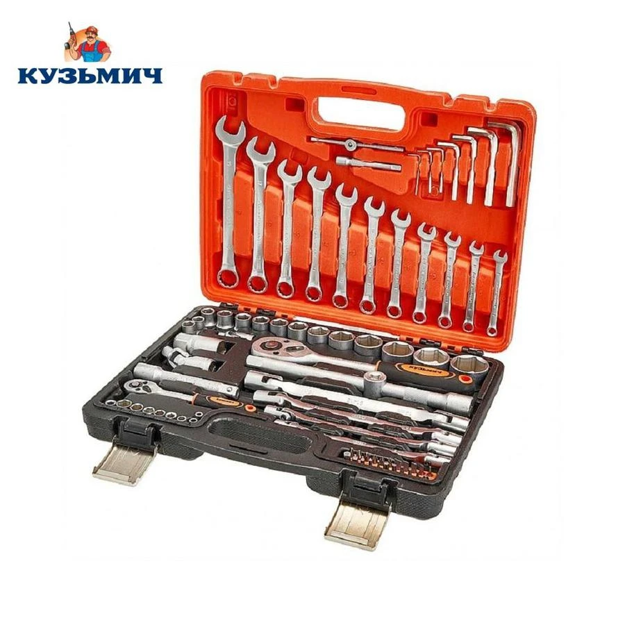 Hand Tool Sets Kuzmich NIK-006/77 screwdrivers wrench set keys key heads for auto household                   КУЗЬМИЧ НИК-006/77