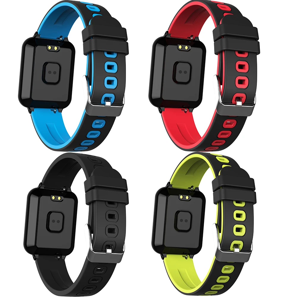 B57 Strap Band 16mm silica strap  For Smart Watches B57 Women Men Waterproof Sweatproof Sport Strap