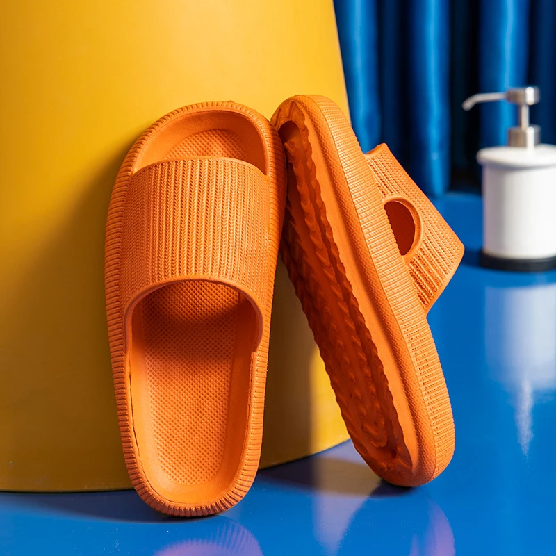 Summer Anti-Slip Beach Slippers Women Thick Bottom Indoor Sandal Men EVA Bathroom Leisure Flip Flop Unisex Slides Shoe