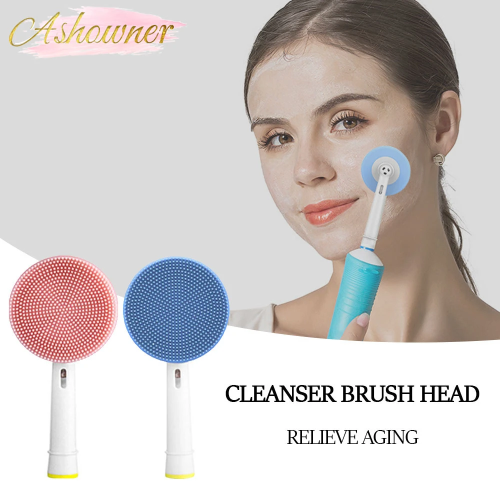 Facial Cleansing Brush Head Suitable For Electric Toothbrush Handle  Facial Massager Replacement Cleanser ​Brush Heads Skin Care
