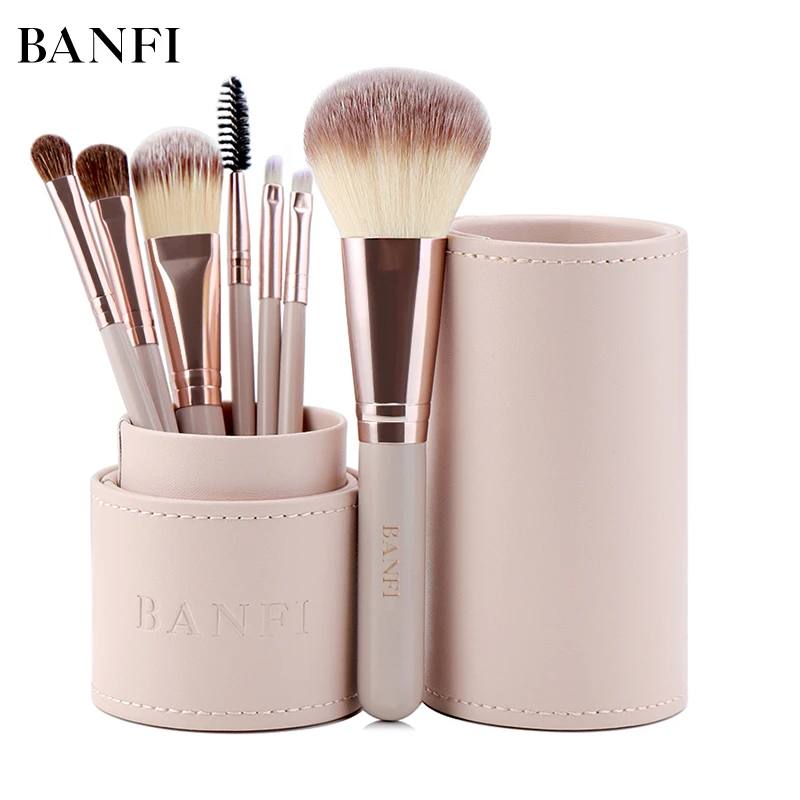 7pcs Makeup Brushes Kit Beauty Makeup Brush тени для век Cosmetic Pincel Blush Foundation Eyeshadow Concealer кисти для макияжа