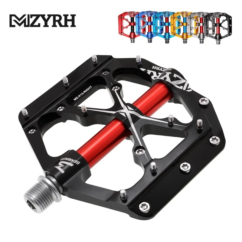 MZYRH 3 Bearings  Bike Pedals Non-Slip MTB Pedals Aluminum Alloy Flat  Applicable Waterproof Cycling Accessories