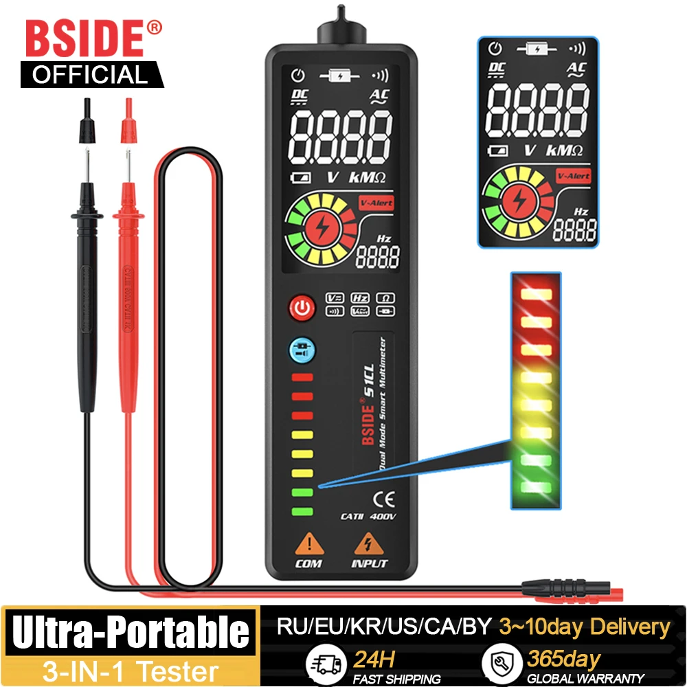 BSIDE Voltage Detector Tester 2.4