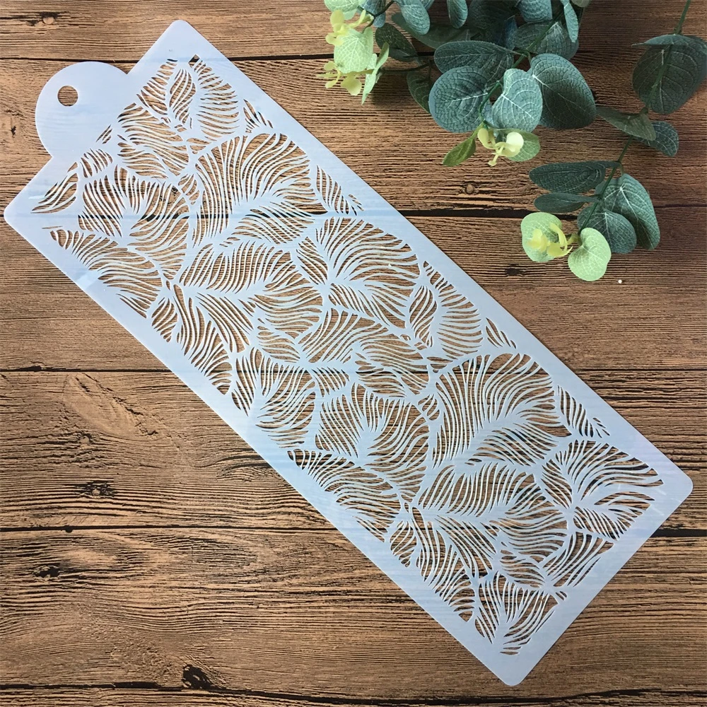44cm Flower Leaf Texture DIY Layering Stencils Painting Scrapbook Coloring Embossing Album Decorative Paper Card Template