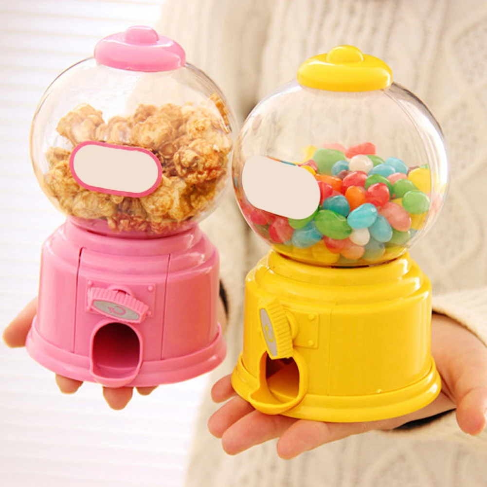 Cute Sweets Mini Candy Machine Bubble Gumball Dispenser Coin Bank Kids Toy ATM Money Box Birthday Best Gift for Kids