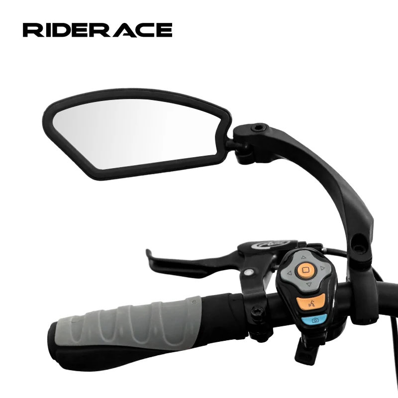 Bicycle Mirror 360 Degree Rotate MTB Road Bike Rearview Handlebar Mount Flexible Safety Cycling Back Mirror Folded Blind