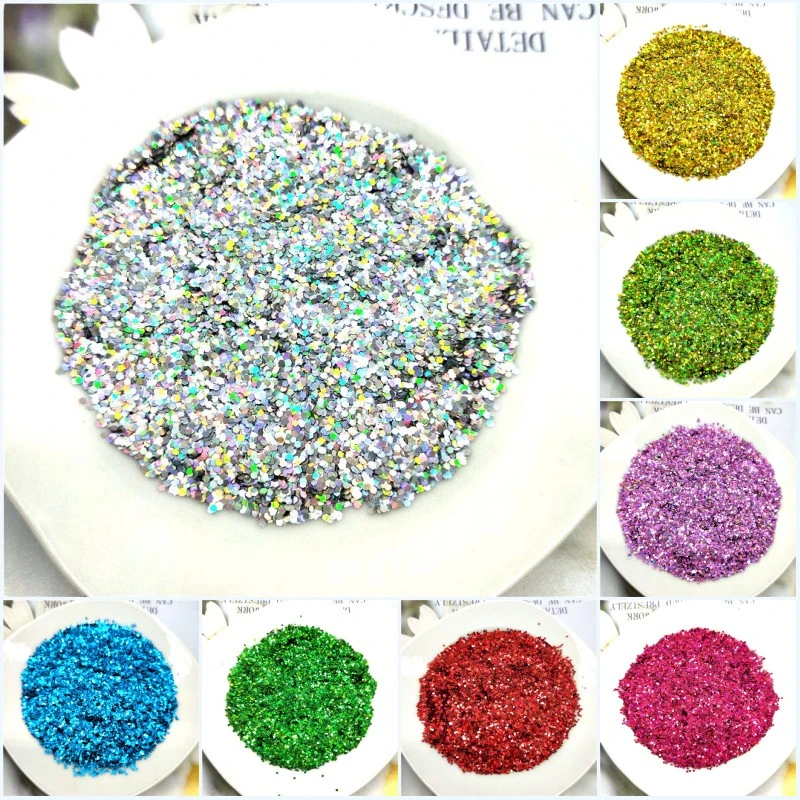 Ultra-thin PET Sequins 1mm Dot Laser Glittering 3D Nail Sequin Paillettes Eo-Friendly Loose Sequin for Nails Art Decoration 10g