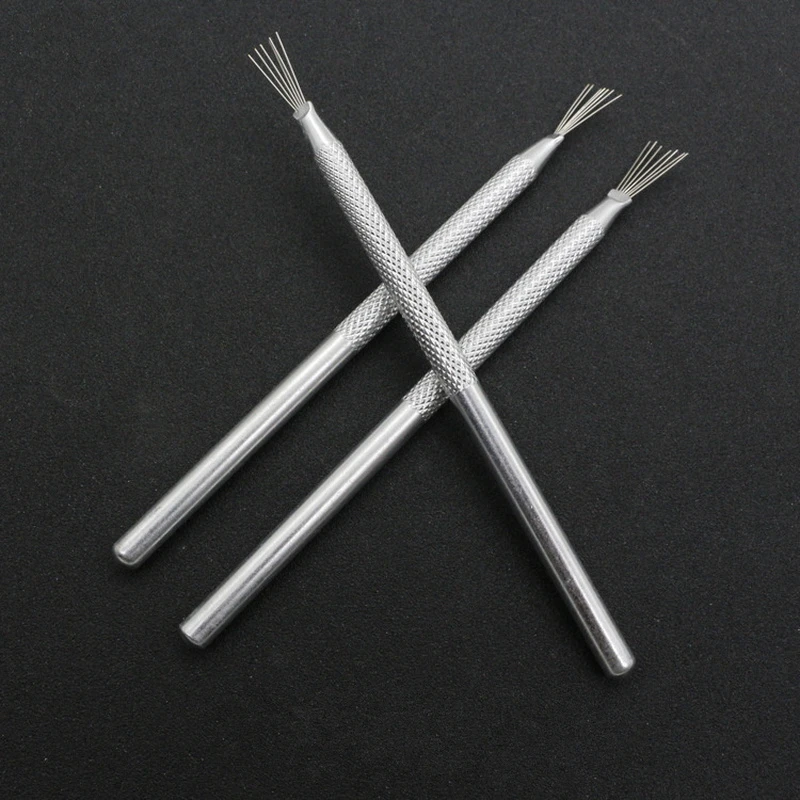 7 Pin Feather Wire Texture Ceramics Tools Polymer Clay Sculpting Modeling Tool Pottery Texture Brush Tools Strong Wire
