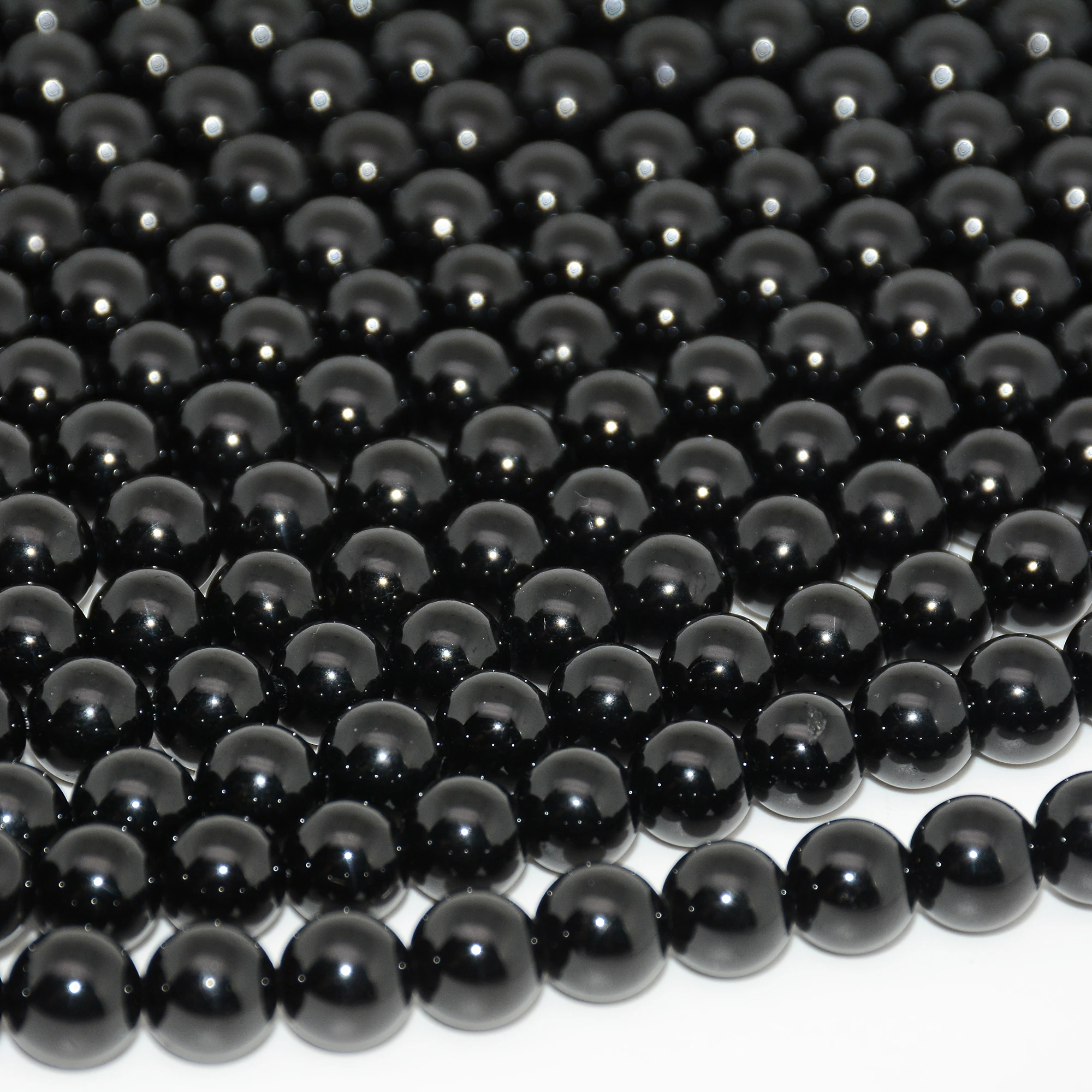 Natural Black Tourmaline Loose Round Beads 4mm,6mm,8mm,10mm,12mm