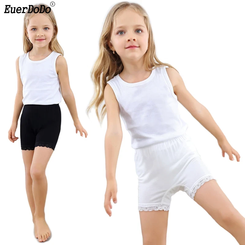 Breathable Modal Lace Tight Shorts For Girls Anti Emptied Safety Short Pants Soft Teens Girl Underwear For Skirt