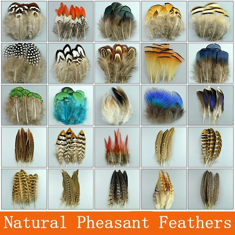 Natural Pheasant Feathers for Needlework Rooster Plumes DIY Decor Feathers for Crafts Handicraft Accessories Wedding Decoration