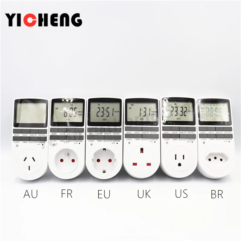 EU US UK  large screen timer socket timing socket kitchen timing switch socket electronic timer  AU BR FR