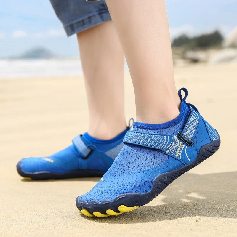 Children Quick-Dry Water Shoes Breathable Wading Shoes Upstream Non Slip Outdoor Sports Wearproof Beach Barefoot Sneakers