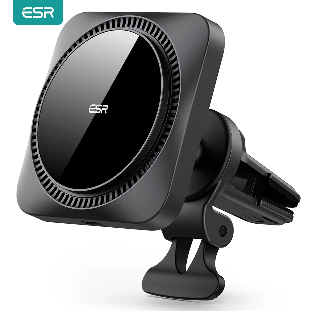ESR HaloLock Magnetic Wireless Car Charger Mount for iPhone 12 Pro Max Fast Charging Wireless Charger Car Phone Holder Air Vent