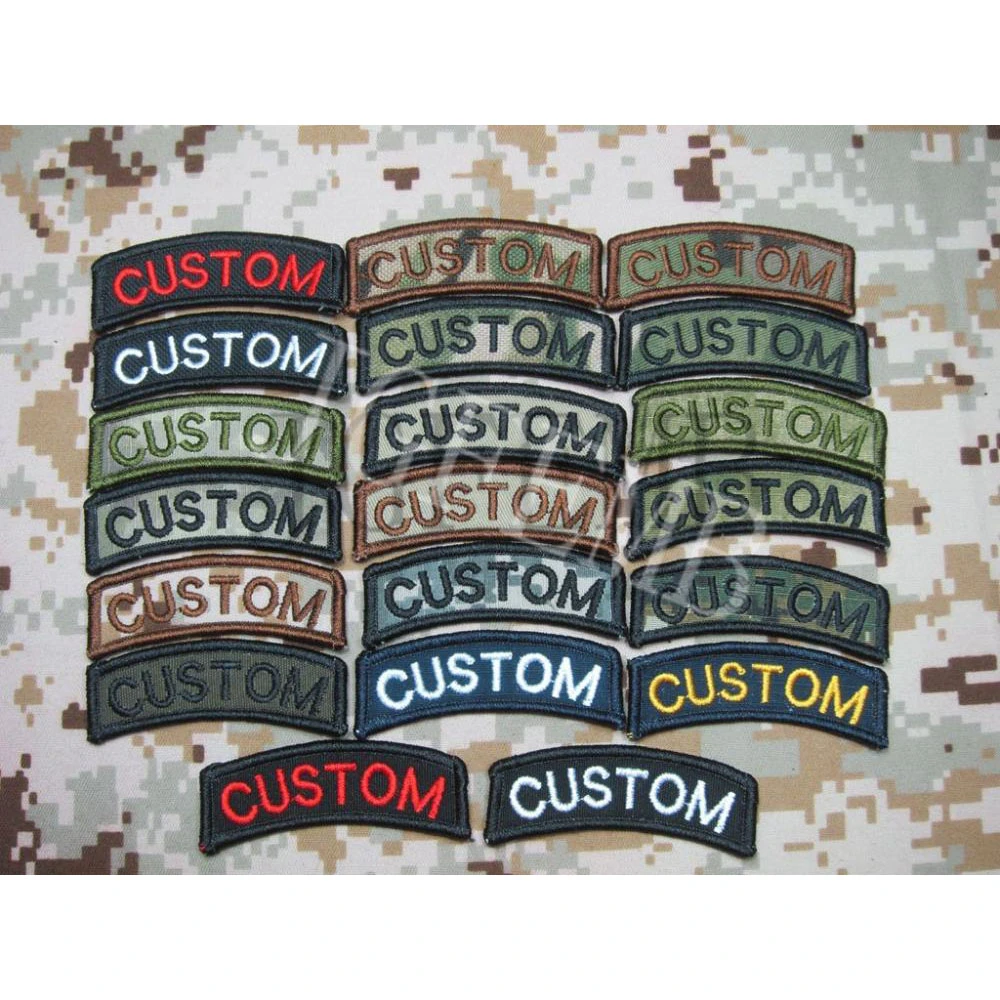 Arc Custom name Tape Text brand Morale tactics Military Embroidery patch