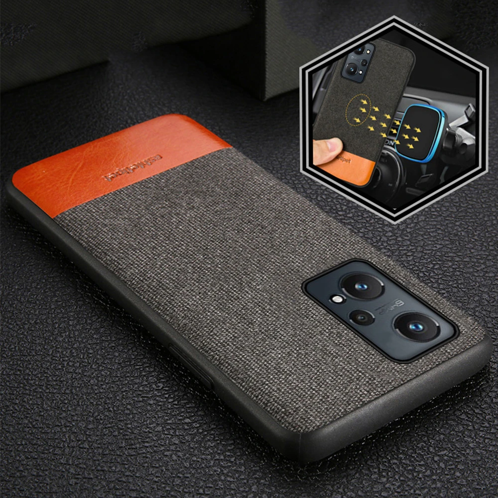 Fabric Man business magnetic case For Redmi note 10 pro 11 10S 9S canvas cover For xiaomi Mi 11 ultra 10 11T Pro 11 lite Poco x3