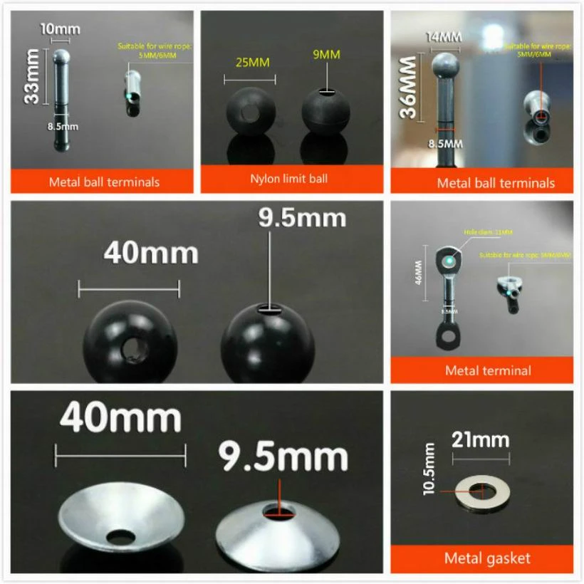 Gym Steel Wire Joints Fitness Equipment Accessories Anaerobic Practice Metal Limitation Ball Hollow Screw Terminal