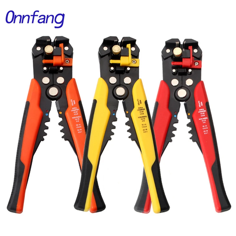 Onnfang Pliers Wire Cutter Crimping Wire Automatic Stripper Multi-functional Peeling Tools Terminal Pliers 0.2-6.0mm Hand Tools