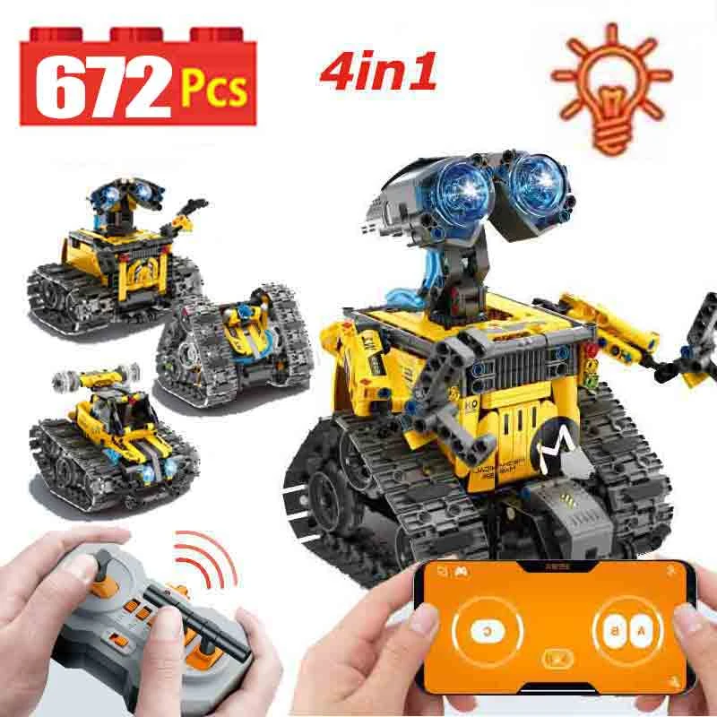 ZKZC 408PCS City Creative RC Robot Electric Building Blocks Technical Remote Control Intelligent Robot Bricks Toys For Children