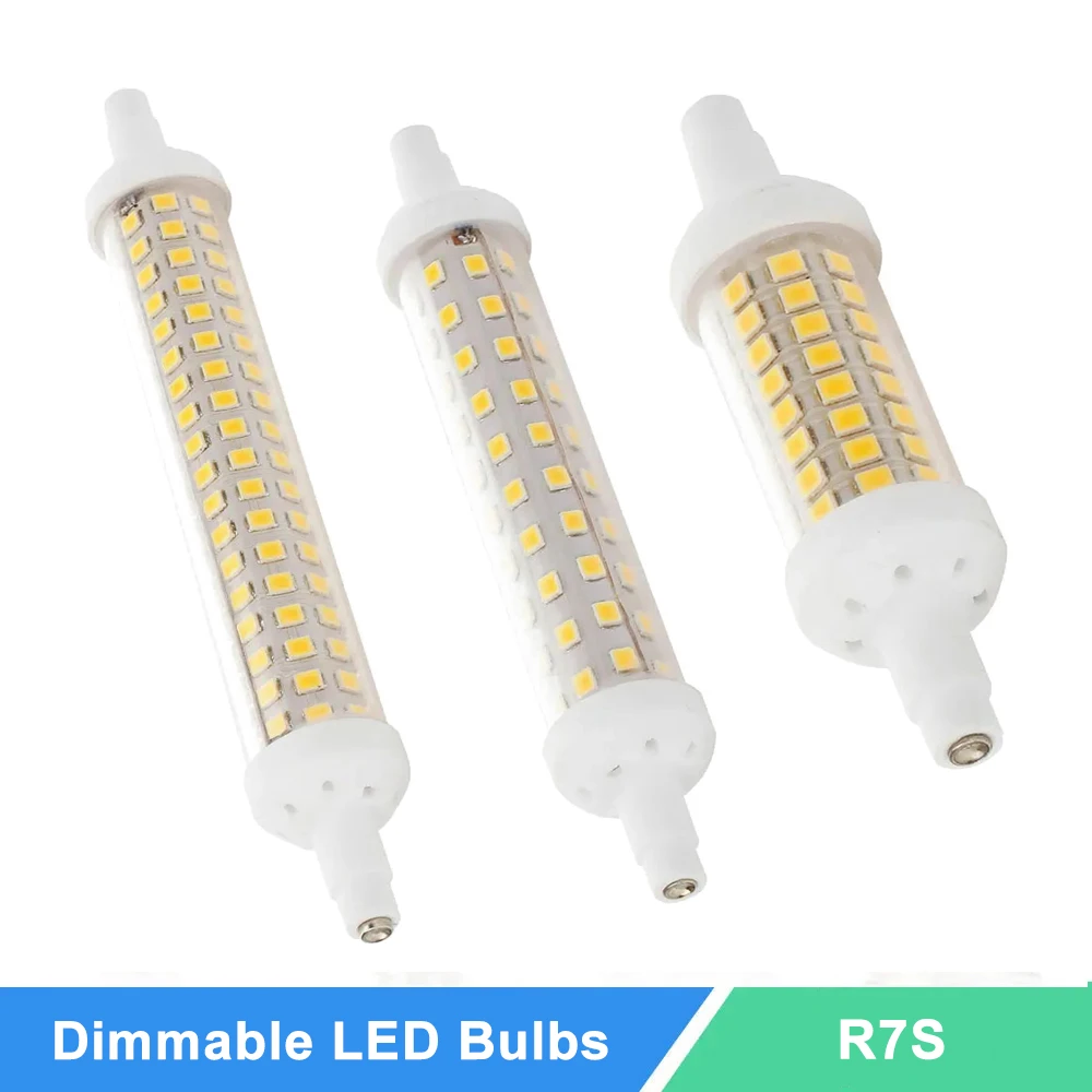 Dimmable R7S Floodlight LED Lamps SMD 2835 78mm 118mm 135mm 10w 15w 20w LED Light Bulb 220V Energy Saving Replace Halogen Light