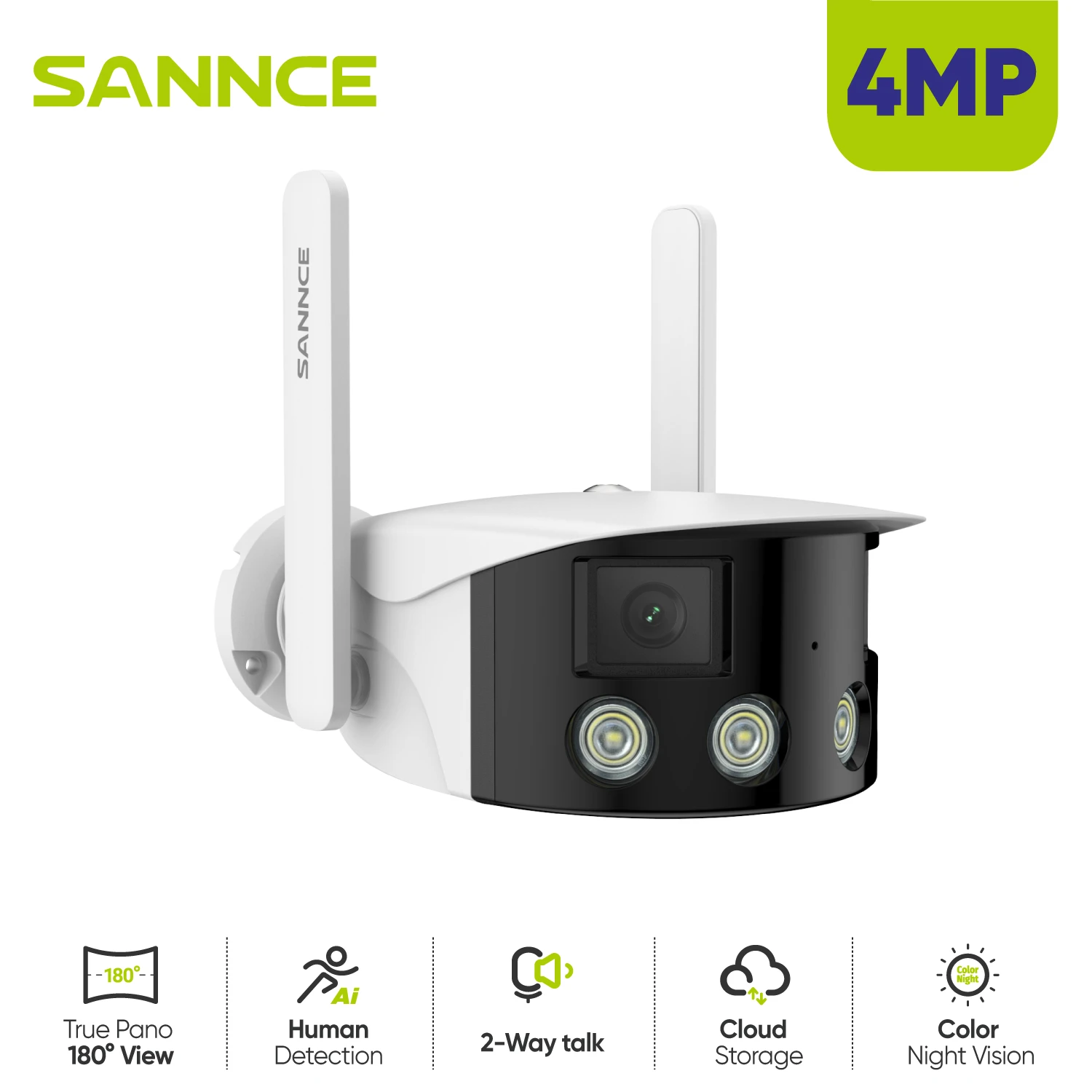 SANNCE Waterproof 3MP IP Camera HD WiFi Wireless Surveillance Bullet Camara Outdoor IR Cut Night Vision Home Security Camara