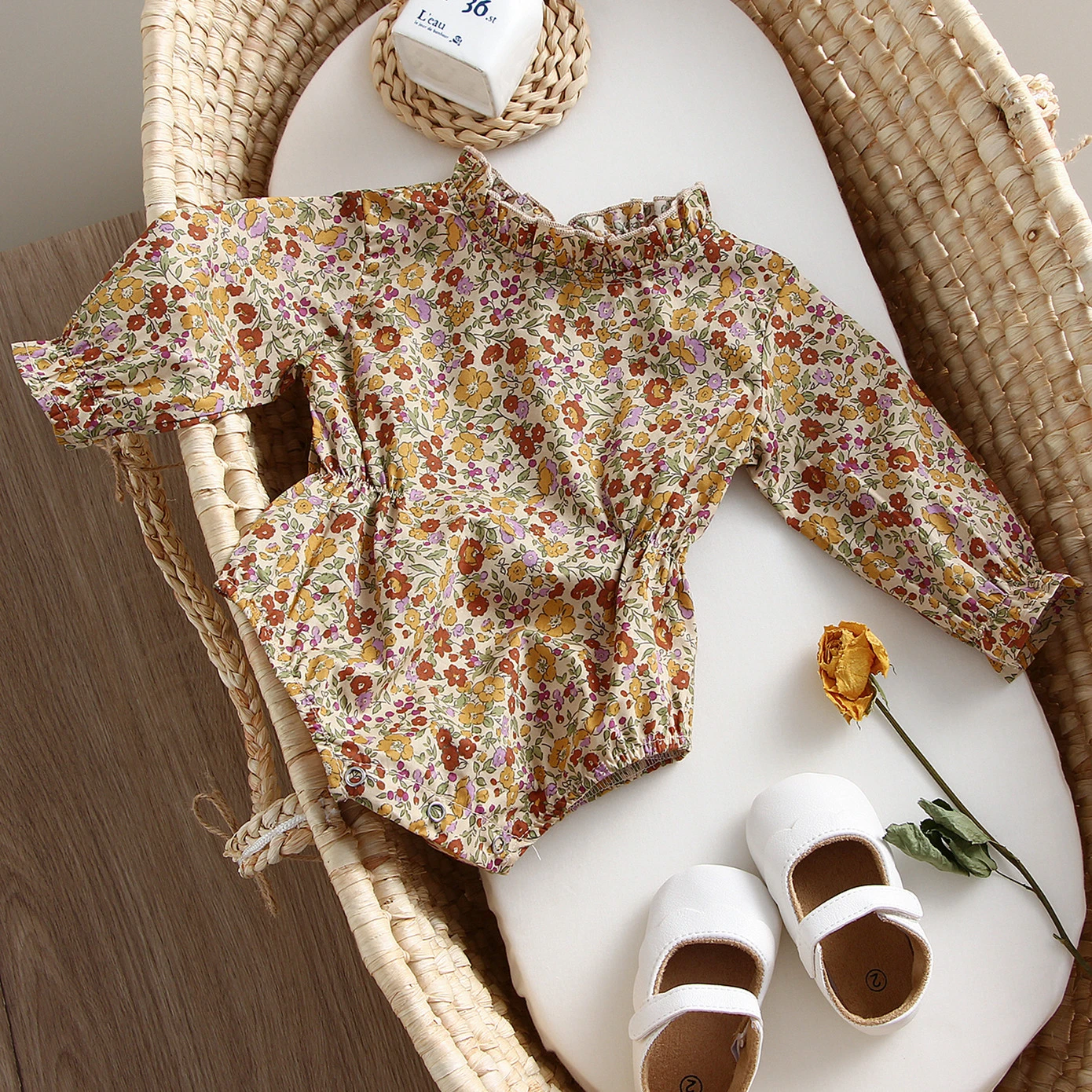 Baby Girl Rompers for 0-24M Long Sleeve Romper Jumpsuits One-piece New Fashion 100% Organic Cotton Newborn Baby Girl Clothes