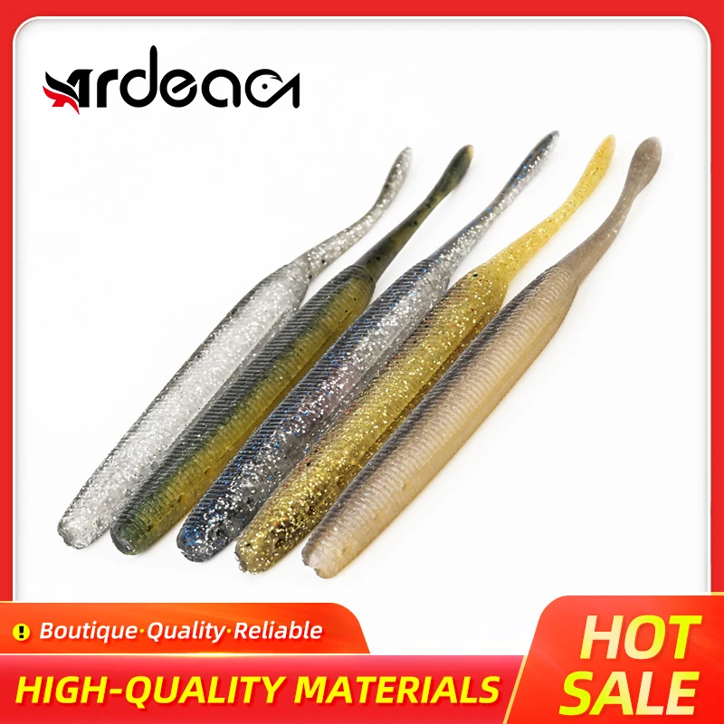 Ardea Soft Lures worm Baits Fishing Lure 127mm 7.5g Shad Double Color Silicone Bait Tail Jigging Wobblers Bass Pike Fishing Tack