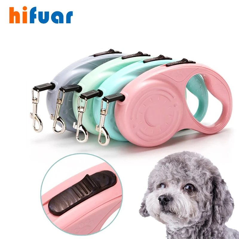 3m/5m Nylon Retractable Dog Leash Rope For Small Medium Large Dog Cat Retractable Dog Leashes Cat Lead Pet Leash Collar Harness
