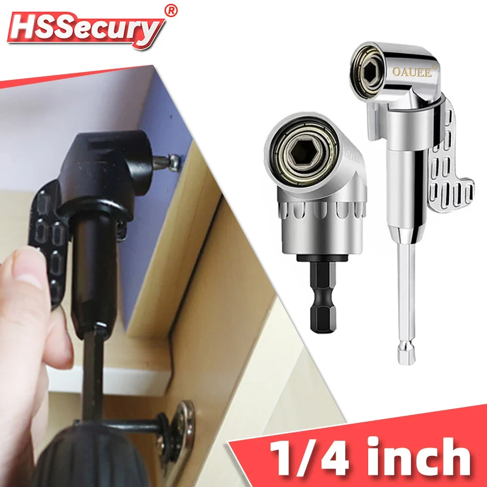 105 Degree Screwdriver Adapter 1/4 Hex Magnetic Drill Socket Holder  Adaptor Adjustable Bits Household Angle Screw Driver Tools