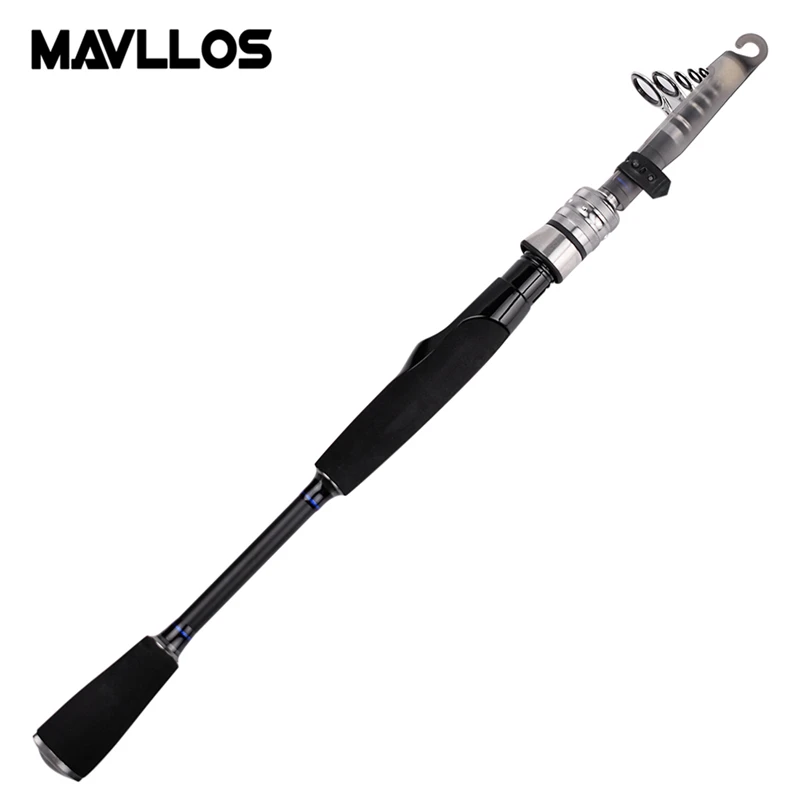 Mavllos Ultra-short Portable Spinning Telescopic Fishing Rod 1.98m 2.28m 2.58m Fast Action Ultra Light Spinning Rod Pole