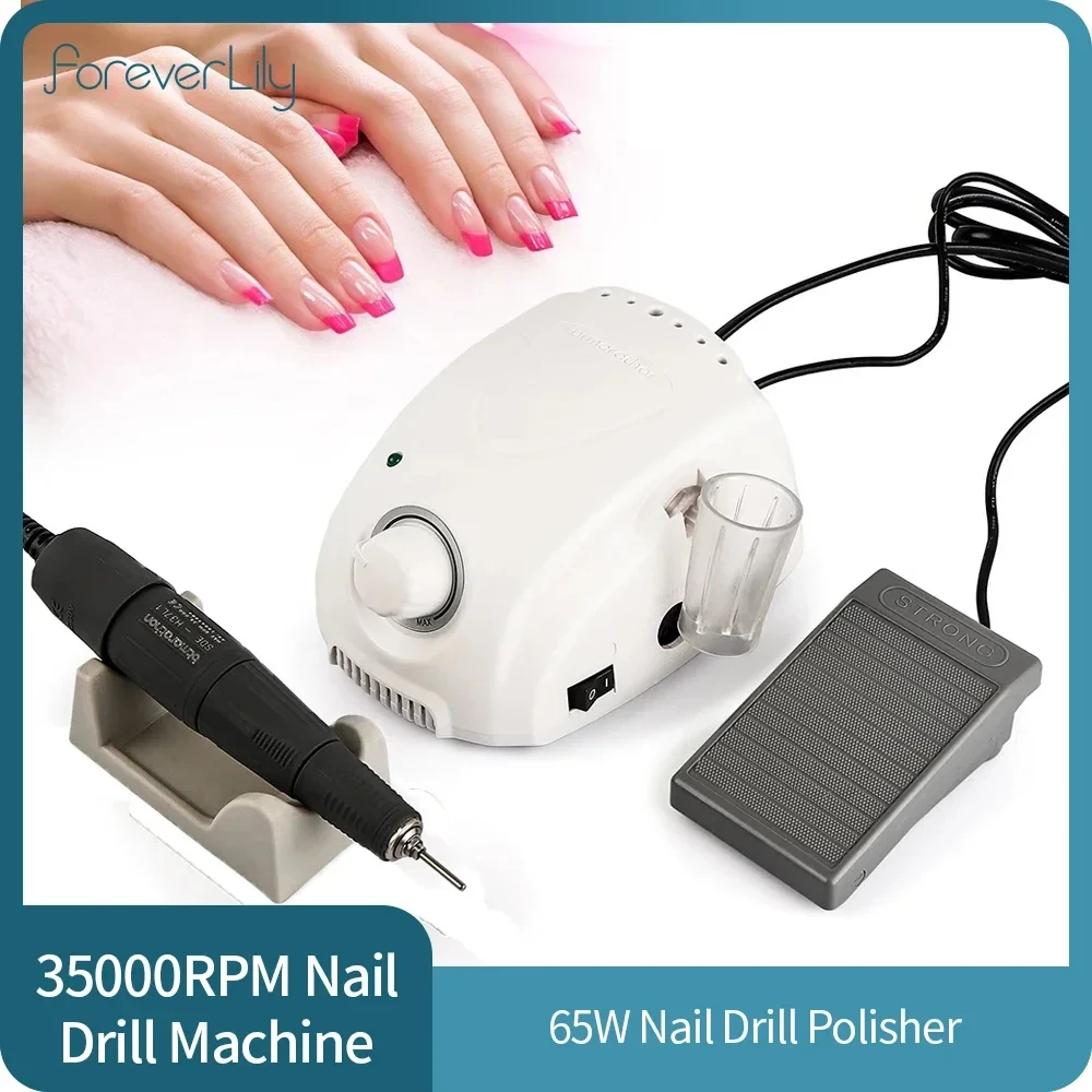 BT-Marathon Electric Nail Drill Machine 35000RPM For Manicure Pedicure Nail Drill Polisher Professional Nails Art Tools