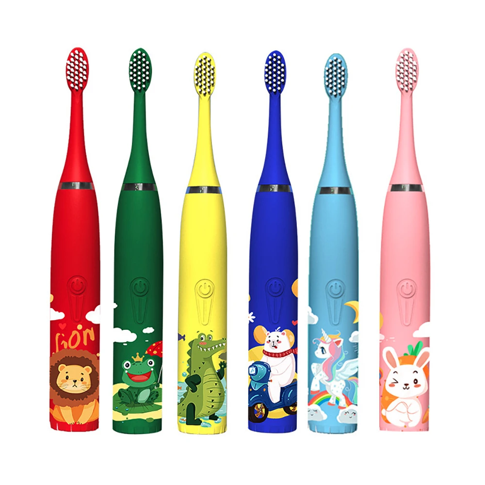 For Children Electric Toothbrush Cartoon Pattern Kids with  Replace The Toothbrush Head Ultrasonic Electric Toothbrush xiaomi