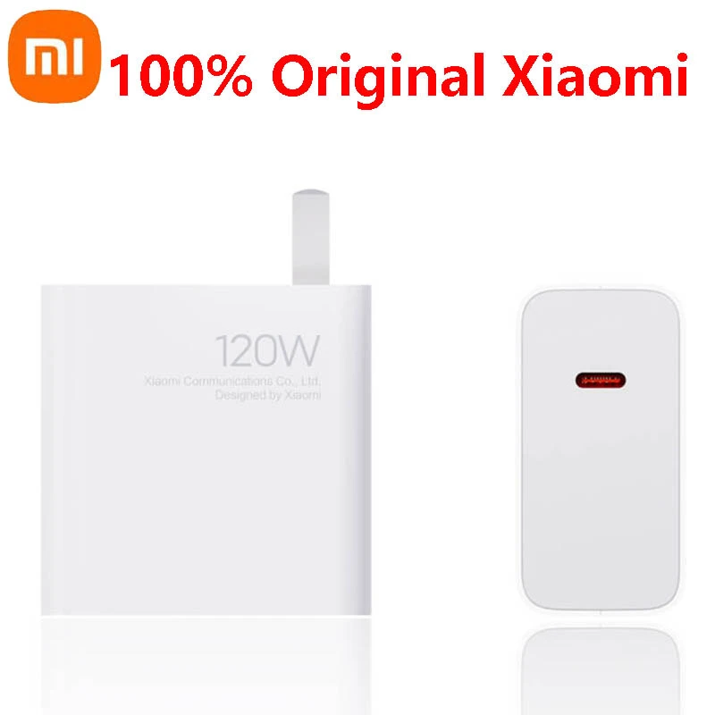 Original xiaomi USB-C charger 120W MAX smartphone pad charging output USB - Type-C  QC 3.0 fast charging 120W adapter