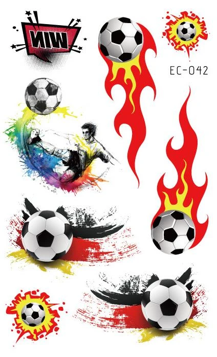 Boy Child Temporary Tattoo Sticker Motion Football Flame Car Design Body Art Tatoo Hands Foot Waterproof Fake Tattoo Sticker