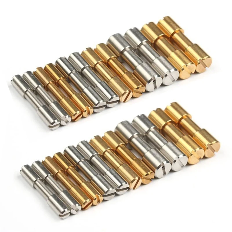 10pieces Brass/stainless Steel Bolts Fastener Screws for DIY Knife Handle Material Screws Lock Knife Shaft Fastener Rivets