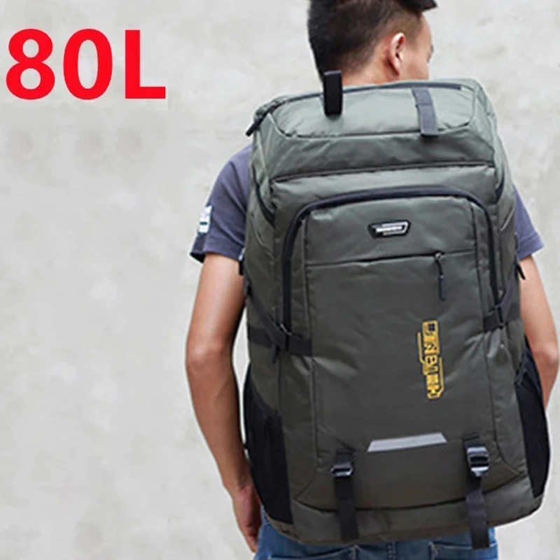 80L 50L Men's Outdoor Backpack Climbing Travel Rucksack Sports Camping Backpack Hiking School Bag Pack For Male Female Women