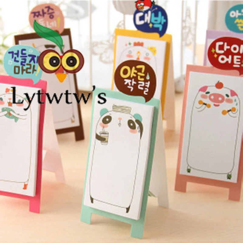 1 Pcs Cute Cartoon Sticky Notes Creative Notepad Memo Pad Office Supply School Kawaii Stationery Notebook Stickers Adhesive