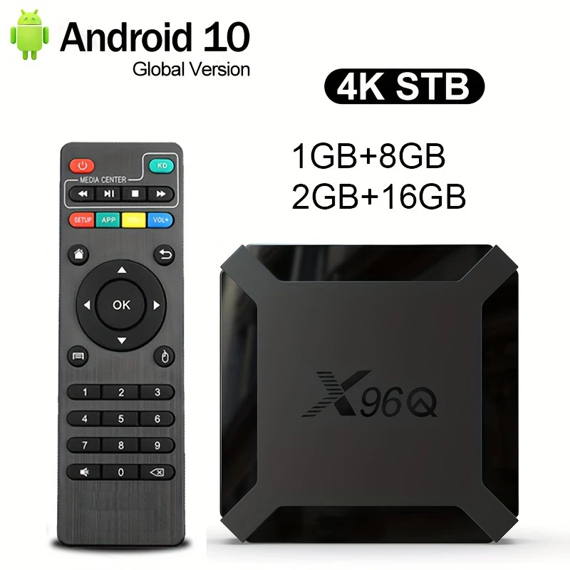 2021 WUDUNG Android 10 X96Q 1+8/2+16 Smart TV Box Allwinner H313 Quad Core CPUSet Top Box 4K 2.4G Wifi High Quality TV Prefix