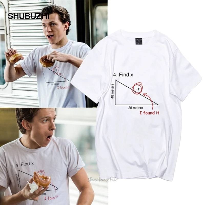 Tom Holland Same Style  2 Far From Home Homecoming Find X T-Shirts Fashion Unisex Casual Cotton Tee Cool Streetwear