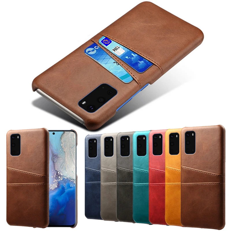 For Samsung Galaxy S20 Ultra A71 A81 A91 A51 A21 A70 A60 A50 A40 A30 A20 A10 Note 8 9 10 S8 S9 S11 Plus Card Holder Leather Case