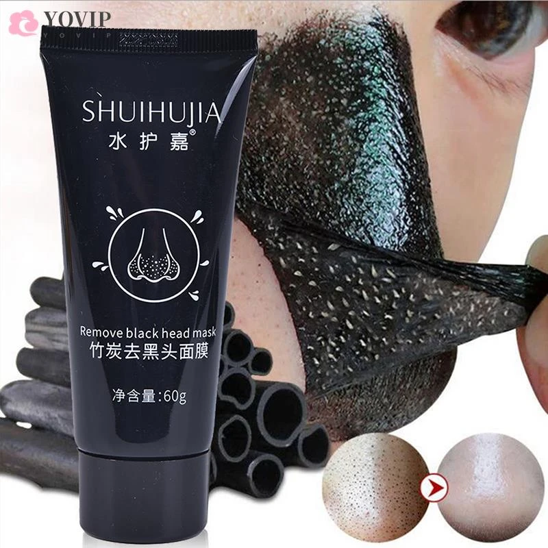 1pc 50 ml Bamboo Charcoal Blackhead remover face mask care Against black dots mask Remove black dots beauty skincare nose mask