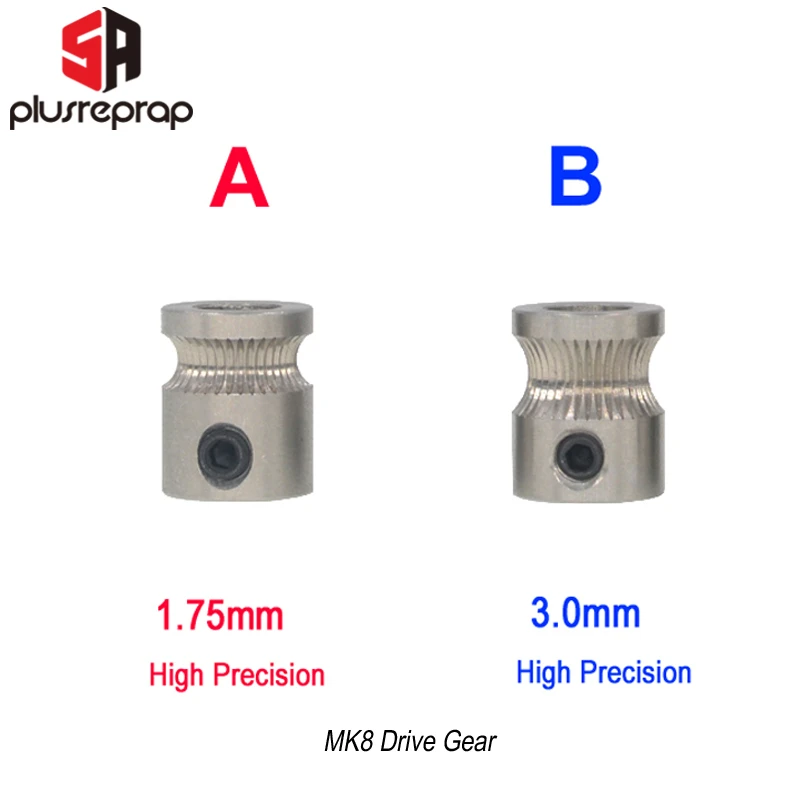 1PC MK8 MK7 Drive Gear for 1.75mm 3mm Filament 3D Printer Reprap Extruder Pulley 5mm Shaft