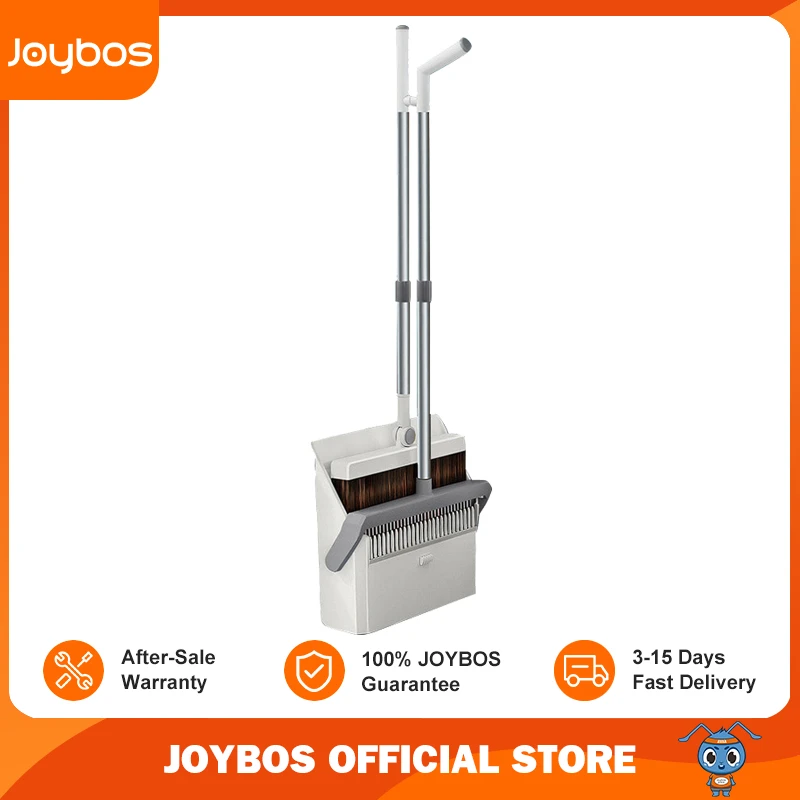 JOYBOS Dust Broom & Dustpan Set Upright With Extendable Broomstick Household Cleaning Brush Windproof Foldable Magic Broom JBS20