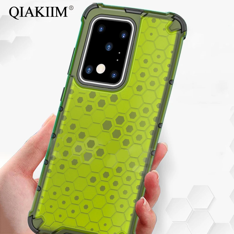 Airbag Shockproof Armor Case for Samsung Galaxy A51 A71 A70 A50 A30 S20 Ultra S10 Plus Note 10 Lite Cover Honeycomb Phone Cases